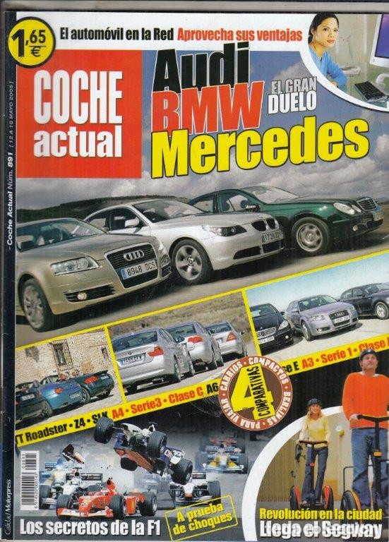 Coches: REVISTA COCHE ACTUAL N&ordm; 891 A&Ntilde;O 2005. COMPARATIVA: CHRYSLER GRAND VOYAGER 2.8 Y VW TOURAN 2.0.