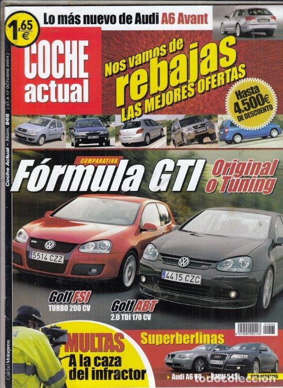 Coches: REVISTA COCHE ACTUAL N&ordm; 865 A&Ntilde;O 2004. PRUEBA: CITROEN C2 1.6 16V VTS. COMPARATIVA: BMW 545I Y