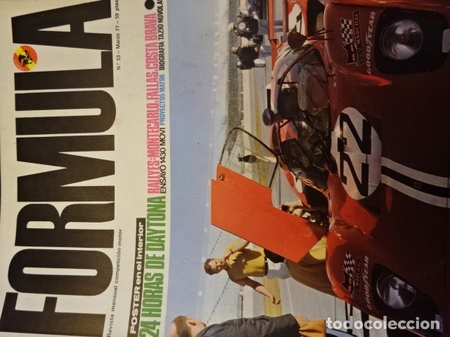 Coches: REVISTA FORMULA 53 Ensayo Seat 1430 Movi - Rallyes Motecarlo Costa Brava Fallas - Matra - Nuvolari