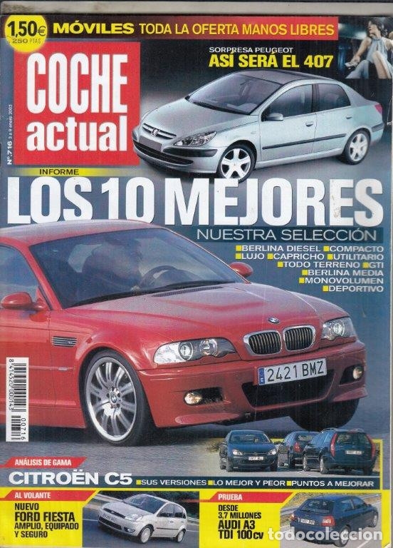 Coches: REVISTYA COCHE ACTUAL N&ordm; 716 A&Ntilde;O 2002. COMP: CHRYSLER NEON LE 1.6L Y SEAT TOLEDO 1.6 16V STELLA.