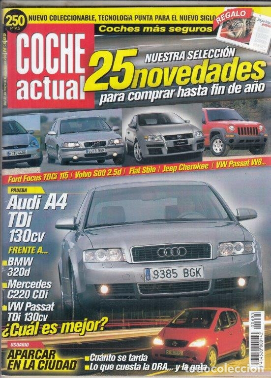 Coches: REVISTA COCHE ACTUAL N&ordm; 685 A&Ntilde;O 2001. PRUEBA: AUDI A4 DI 130 CV. COMP: CHRYSLER VOGAGER 2.5 CRD