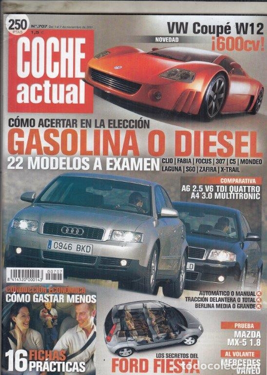 Coches: REVISTA COCHE ACTUAL N&ordm; 706 A&Ntilde;O 2001. COMP: CITROEN C5 HDI SX BREAK Y FORD MONDEO 2.0 TDI SW.