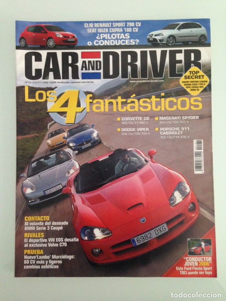 Car And Driver 131 Renault Clio Sport Seat Ibi Buy Old Car Magazines At Todocoleccion