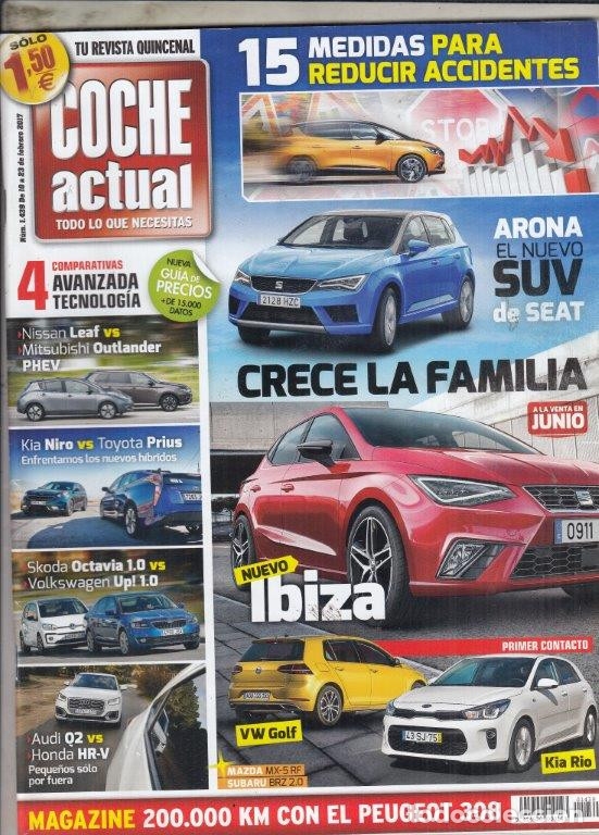Coches: REVISTA COCHE ACTUALN&ordm; 1439 A&Ntilde;O 2017. COMP:AUDI Q2 1.6 TDI 115 SPORT EDITION Y HONDA HR-V 1.6 I-DTEC