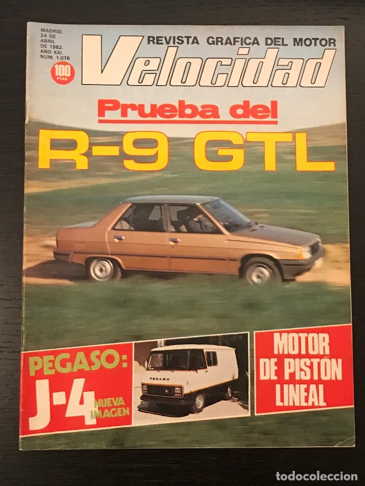 Coches: VELOCIDAD N&ordm; 1076 - RENAULT 9 GTL / PEGASO J4 / GAMA GILERA MOTO / IX RALLYE TALAVERA
