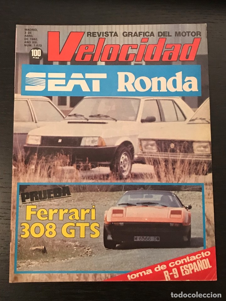 Coches: VELOCIDAD N&ordm; 1073 - RENAULT 9 / FERRARI 308 GTS / TROFEO ALFA SPRINT / RALLYE