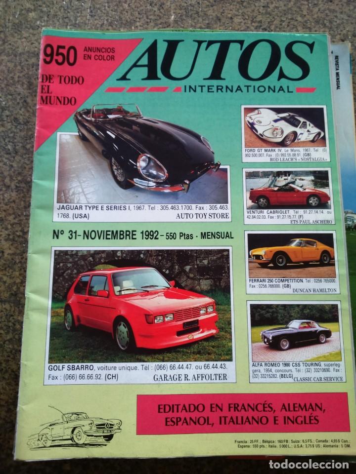 Auto: REVISTA AUTOS INTERNACIONAL -- N&ordm; 31 -- NOVIEMBRE 1992 --