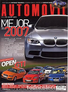 Voitures: AUTOMOVIL N&ordm; 351  ABRIL 2007  COMPARATIVA GTI