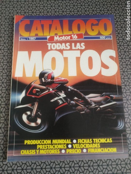 CATALOGO REVISTA MOTOR 16 NÚM 1 . TODAS LAS MOTOS (Coches y Motocicletas Antiguas y Clásicas - Revistas de Coches)