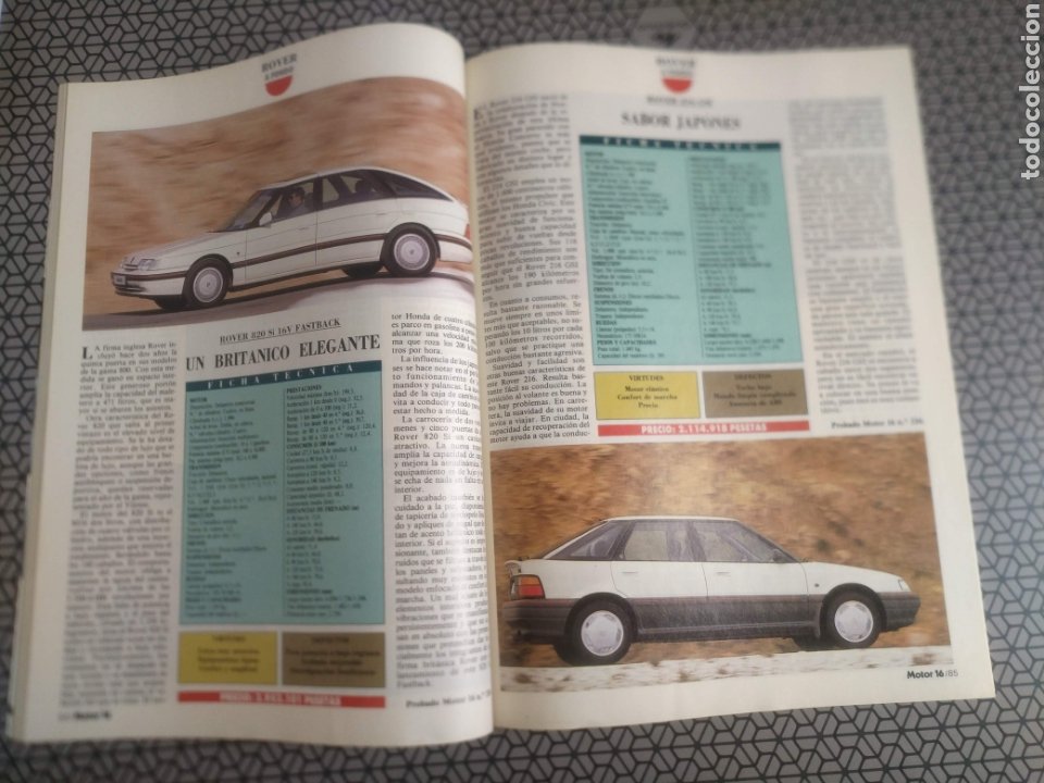 Coches: Catalogo revista Motor 16 Pruebas Auto test 90 - Foto 2 - 185892698