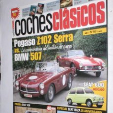 Coches: REVISTA COCHES CLASICOS Nº50 AÑO V 2009 PEGASO Z102,BMW 507,SEAT 600,1430,IBIZA,MUSCLE CAR,HISPANO S