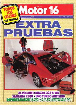 Coches: MOTOR 16 N&ordm; 213 (21-11-87)