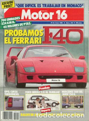 Coches: MOTOR 16 N&ordm; 240 (28-05-88)