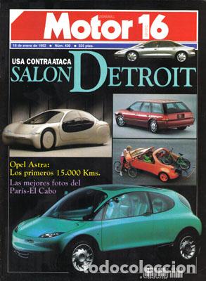 Coches: MOTOR 16 N&ordm; 430 (18-01-92)