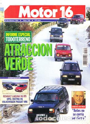 Coches: MOTOR 16 N&ordm; 540 (22-02-94)