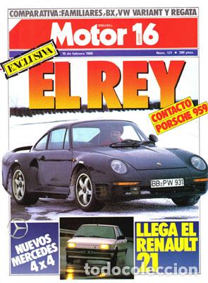 Coches: MOTOR 16 N&ordm; 121 (15-02-86)