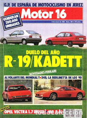 Coches: MOTOR 16 N&ordm; 289 (6-05-89)