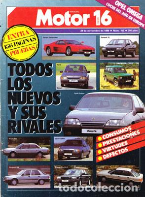 Coches: MOTOR 16 N&ordm; 162 (29-11-86)
