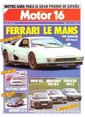 Coches: MOTOR 16 N&ordm; 183 (25-04-87)