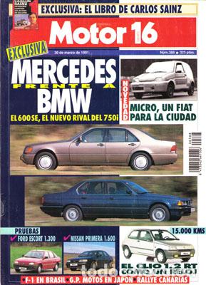 Coches: MOTOR 16 N&ordm; 388 (30-03-91)
