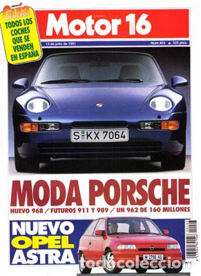 Coches: MOTOR 16 N&ordm; 403 (13-07-91)