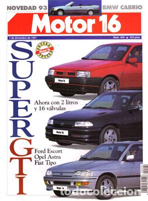 Coches: MOTOR 16 N&ordm; 424 (7-12-91)