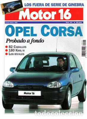Coches: MOTOR 16 N&ordm; 491 (16-03-93)