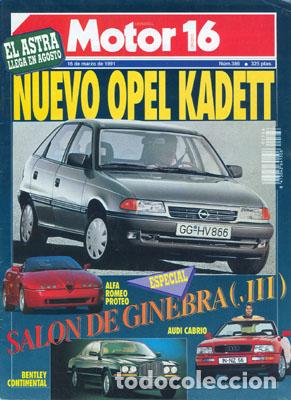 Coches: MOTOR 16 N&ordm; 386 (16-03-91)