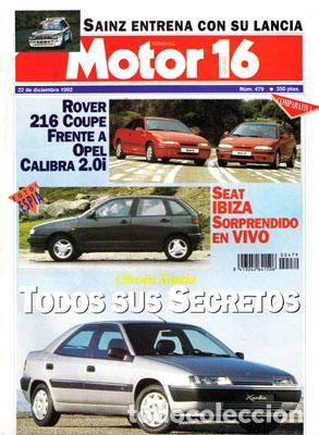 Coches: MOTOR 16 N&ordm; 479 (22-12-92)