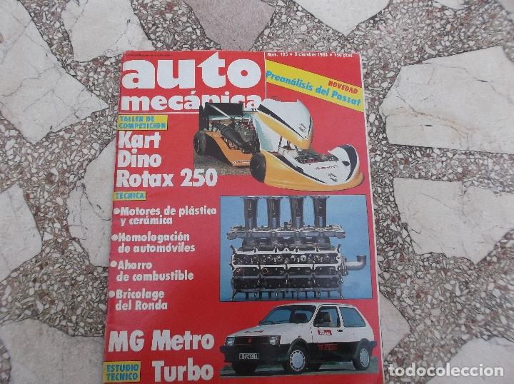 Cars: automacanica n&ordm; 165, 1983,motores de plastico y ceramica,kard dino rotax 250, mg metro turbo