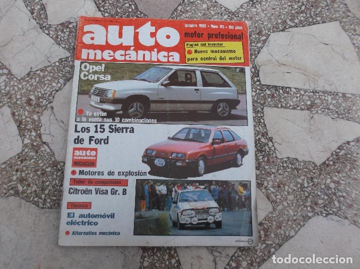 Cars: automecanica n&ordm; 151,1982, opel corsa,ford sierra,motores de explosion 1 parte,vehiculo electrico