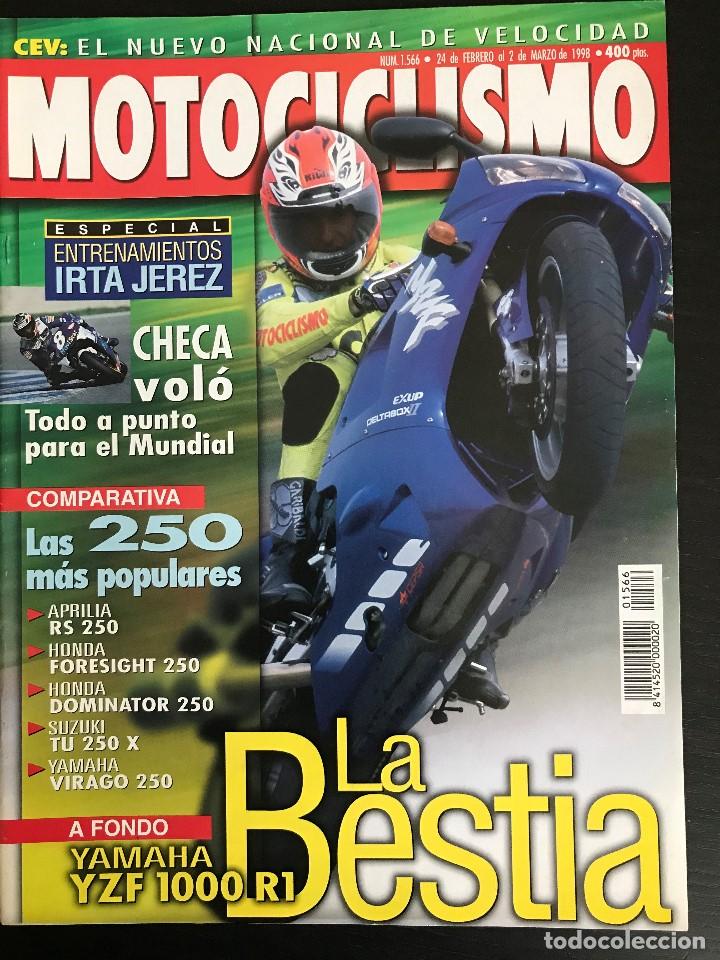 Coches: MOTOCICLISMO N&ordm; 1566 - YAMAHA YZF 1000 R1 APRILIA RS 250 YAMAHA VIRAGO HONDA FORESIGHT DOMINATOR 250