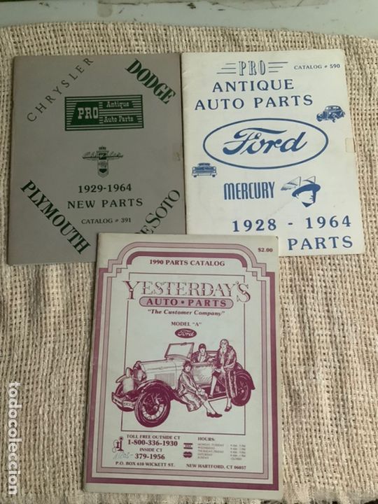 Carros: LOTE 3 CATALOGOS ( COCHE CLASICO, EDICION EN INGLES ) - VER TITULOS EN FOTOS