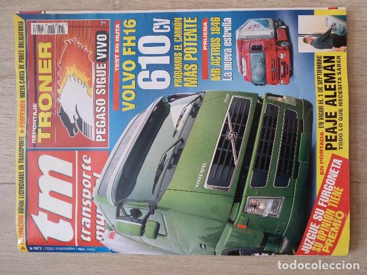 Coches: REVISTA DEL CAMION-TM&middot;TRANSPORTE MUNDIAL-N&ordm;195 SEPTIEMBRE 2003(VOLVO FH16,PEGASO TRONER...)