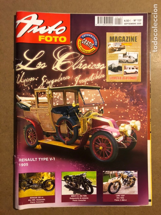 Coches: AUTO FOTO N&deg; 157 (2009). CL&Aacute;SICOS, HIST&Oacute;RICOS, DEPORTIVOS, MOTOS CL&Aacute;SICAS,...