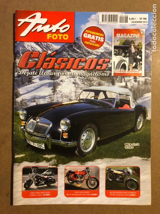 Cars: AUTO FOTO N&deg; 196 (2012). CL&Aacute;SICOS, HIST&Oacute;RICOS, DEPORTIVOS, MOTOS CL&Aacute;SICAS,...