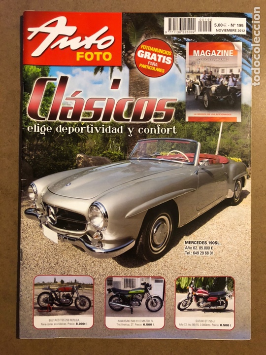 Autos: AUTO FOTO N&deg; 195 (2012). CL&Aacute;SICOS, HIST&Oacute;RICOS, DEPORTIVOS, MOTOS CL&Aacute;SICAS,...
