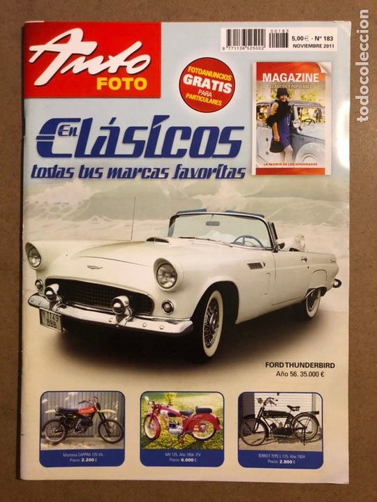 Coches: AUTO FOTO N&deg; 183 (2011). CL&Aacute;SICOS, HIST&Oacute;RICOS, DEPORTIVOS, MOTOS CL&Aacute;SICAS,...