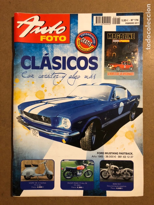 Autos: AUTO FOTO N&deg; 174 (2011). CL&Aacute;SICOS, HIST&Oacute;RICOS, DEPORTIVOS, MOTOS CL&Aacute;SICAS,...