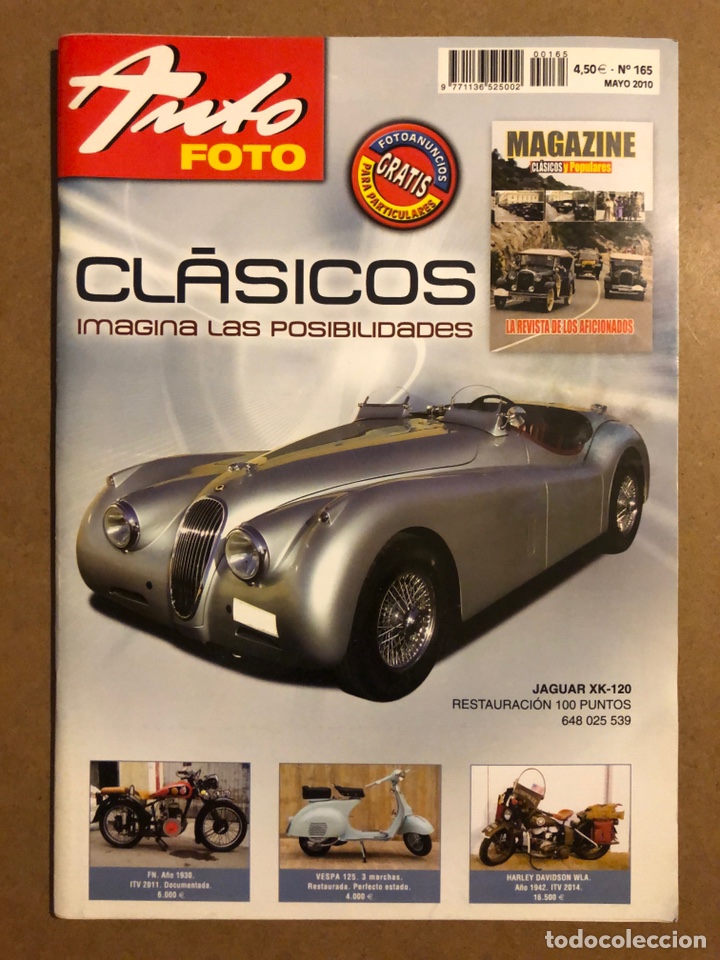 Coches: AUTO FOTO N&deg; 165 (2010). CL&Aacute;SICOS, HIST&Oacute;RICOS, DEPORTIVOS, MOTOS CL&Aacute;SICAS,...