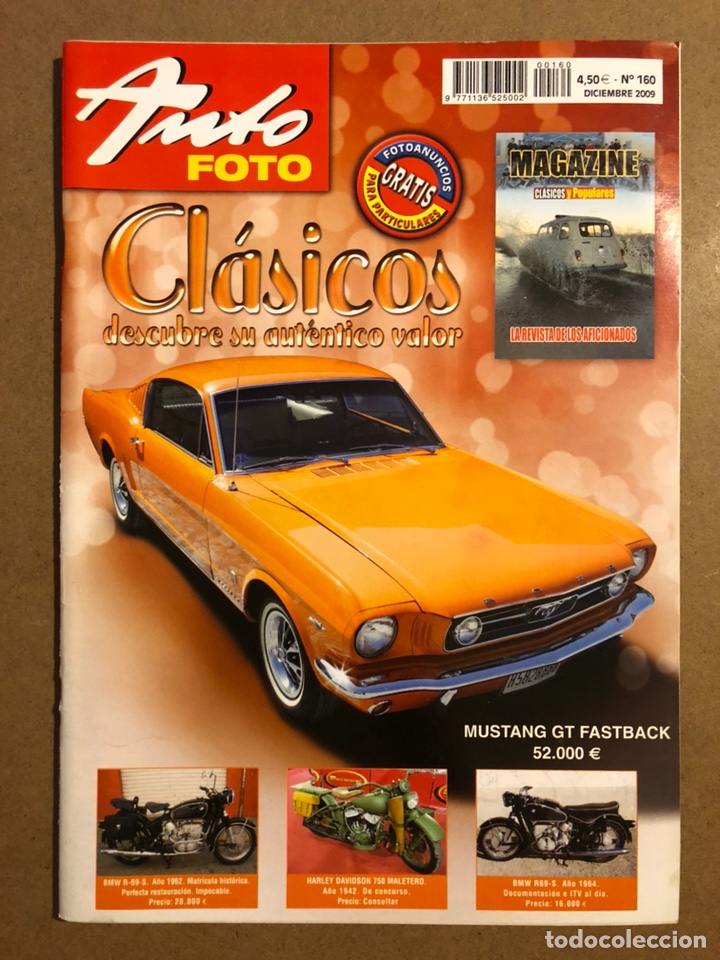 Cars: AUTO FOTO N&deg; 160 (2010). CL&Aacute;SICOS, HIST&Oacute;RICOS, DEPORTIVOS, MOTOS CL&Aacute;SICAS,...