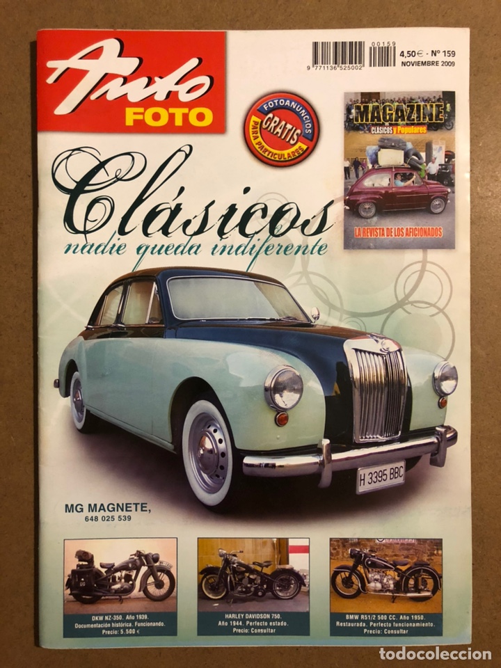 Autos: AUTO FOTO N&deg; 159 (2010). CL&Aacute;SICOS, HIST&Oacute;RICOS, DEPORTIVOS, MOTOS CL&Aacute;SICAS,...