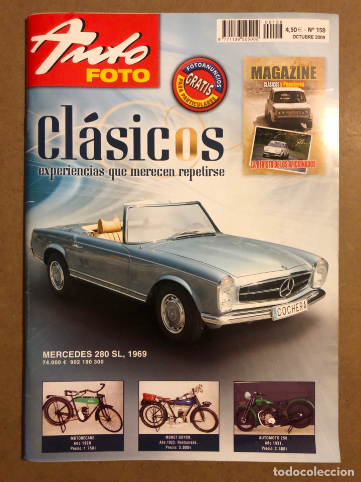 Voitures: AUTO FOTO N&deg; 158 (2010). CL&Aacute;SICOS, HIST&Oacute;RICOS, DEPORTIVOS, MOTOS CL&Aacute;SICAS,...