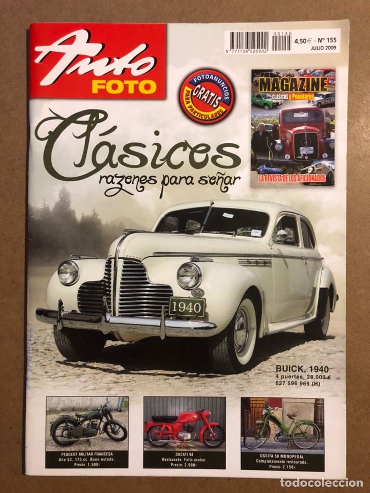 Coches: AUTO FOTO N&deg; 155 (2009). CL&Aacute;SICOS, HIST&Oacute;RICOS, DEPORTIVOS, MOTOS CL&Aacute;SICAS,...