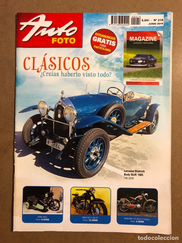 Autos: AUTO FOTO N&deg; 2014 (2014). CL&Aacute;SICOS, HIST&Oacute;RICOS, DEPORTIVOS, MOTOS CL&Aacute;SICAS,...