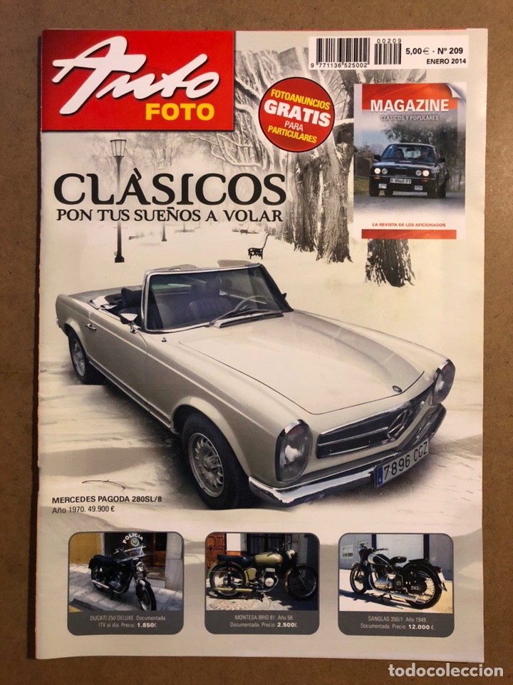 Coches: AUTO FOTO N&deg; 209 (2014). CL&Aacute;SICOS, HIST&Oacute;RICOS, DEPORTIVOS, MOTOS CL&Aacute;SICAS,...