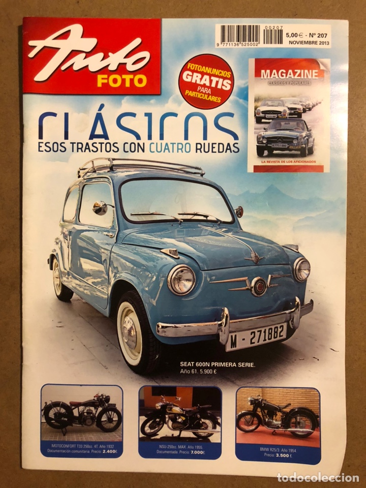 Cars: AUTO FOTO N&deg; 207 (2013). CL&Aacute;SICOS, HIST&Oacute;RICOS, DEPORTIVOS, MOTOS CL&Aacute;SICAS,...