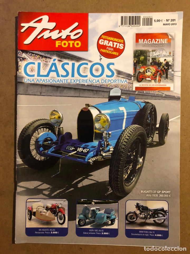 Auto: AUTO FOTO N&deg; 201 (2013). CL&Aacute;SICOS, HIST&Oacute;RICOS, DEPORTIVOS, MOTOS CL&Aacute;SICAS,...