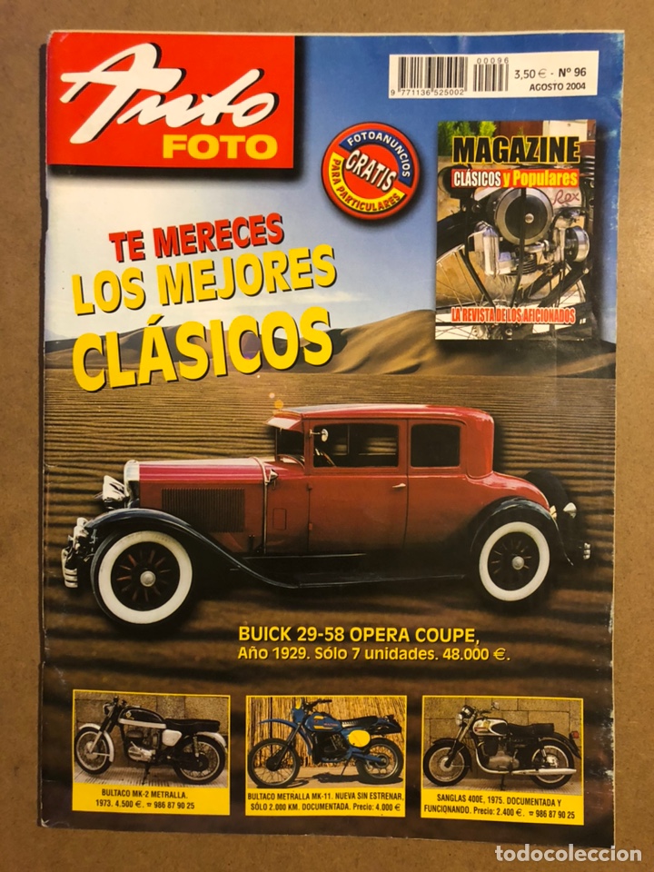 Autos: AUTO FOTO N&deg; 96 (2004). CL&Aacute;SICOS, HIST&Oacute;RICOS, DEPORTIVOS, MOTOS CL&Aacute;SICAS,...
