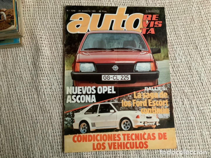 Autos: AUTO REVISTA N&ordm; 1246 AGOSTO 1981 OPEL CORSA, LA SAGA DE LOS FORD ESCORT